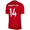 Maglia ufficiale Liverpool Henderson 14 Casa Jordan 2021-22 per Uomo